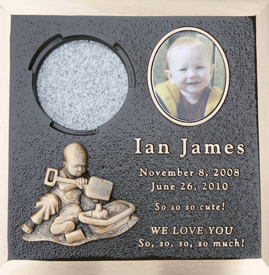 Bronze baby Plaque